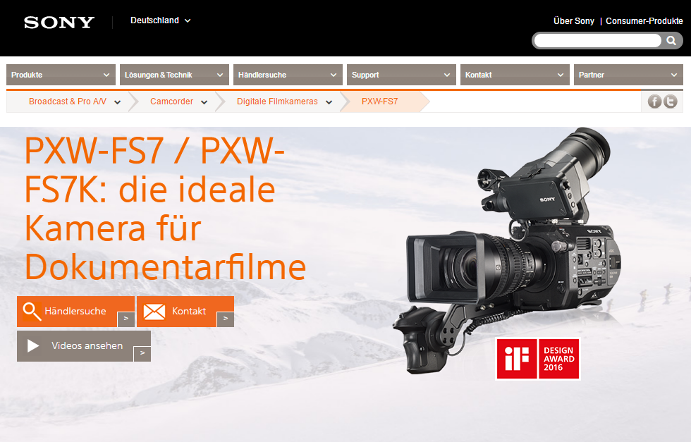 Die Sony PXW-FS7: Eine Profi-Cam speziell für Dokumentarfilmer